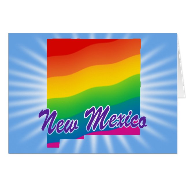 Arc-en-ciel État du Nouveau-Mexique (Devant horizontal)