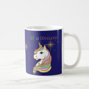 Arc-en-ciel, étoiles et Mug magique Unicorne