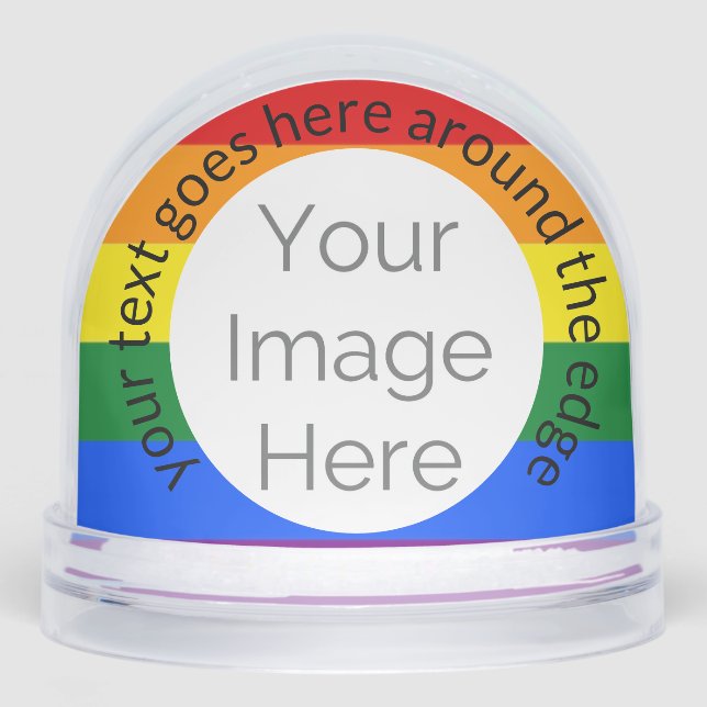 arc-en-ciel lgbtq Photo personnalisée Globe de nei (Avant)