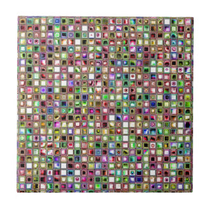 Arc-en-ciel 'Lollipop' Texturé mosaïque carreaux M