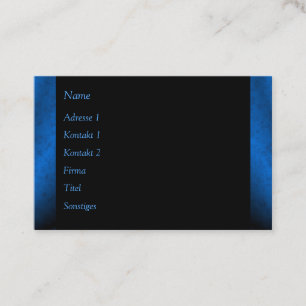 Arc-en-ciel noir bleu en Carte de visite Leatherop