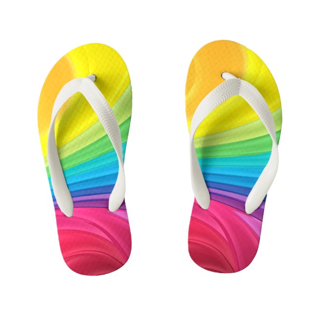 Arc-en-ciel pour enfants tongs (Semelle)