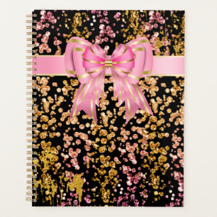 Arc-en-ciel rose noir pailleté féminin