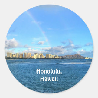 Arc en ciel sur Honolulu, Sticker Hawaii