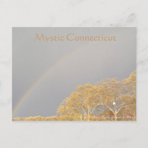 Arc en ciel sur la carte postale CT Mystic