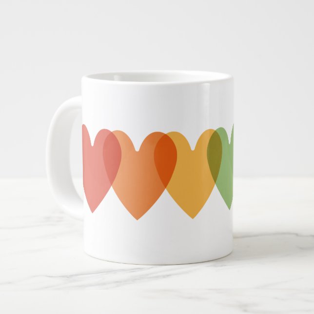 Arc-en-ciel 🌸 tasse à café (Devant gauche)