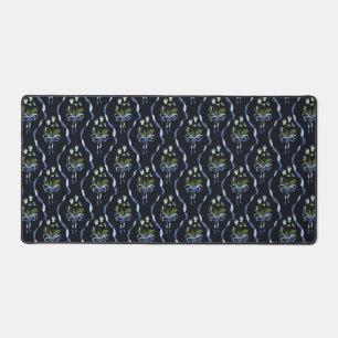 Arc floral foncé motif esthétique mat bureau
