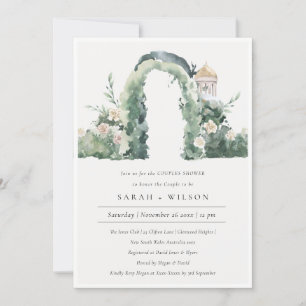 Arc Jardin Floral Botanique Couples Invitation de 