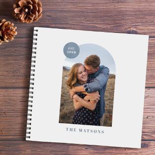 Arc moderne bleu - Journal photo Album personnalis