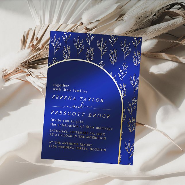Arc moderne Mariage Real Foil Invitation (Créateur téléchargé)