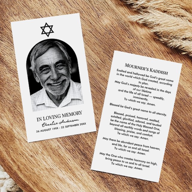 Arc moderne photo Cartes de prières commémoratives (Créateur téléchargé)