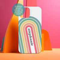 Arc Retro Line Pastel Arc-en-ciel Couleurs Nom du 