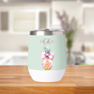 Arc rose ananas tropical été sauge vert