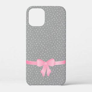 arc rose sur gris et blanc Coque-Mate coque iphone