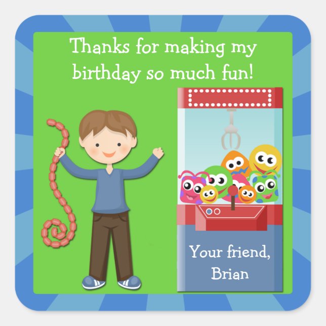 Arcade Anniversaire Sticker Merci (Devant)
