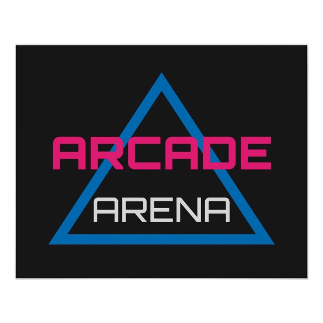 Arcade Arena Gaming Logo Poster (Vorderseite)