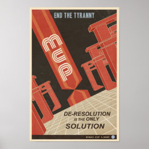 Arcade-Game-Propaganda-Poster - Fünfter in einer R Poster