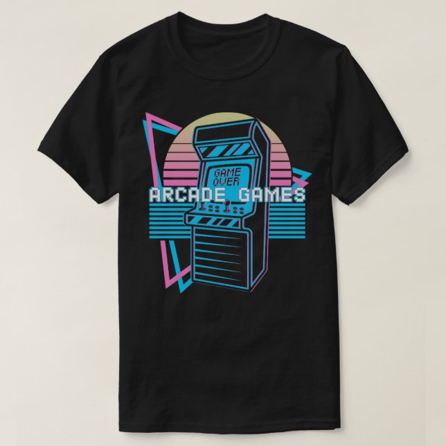 Arcade Games Retro T-Shirt (Design vorne)