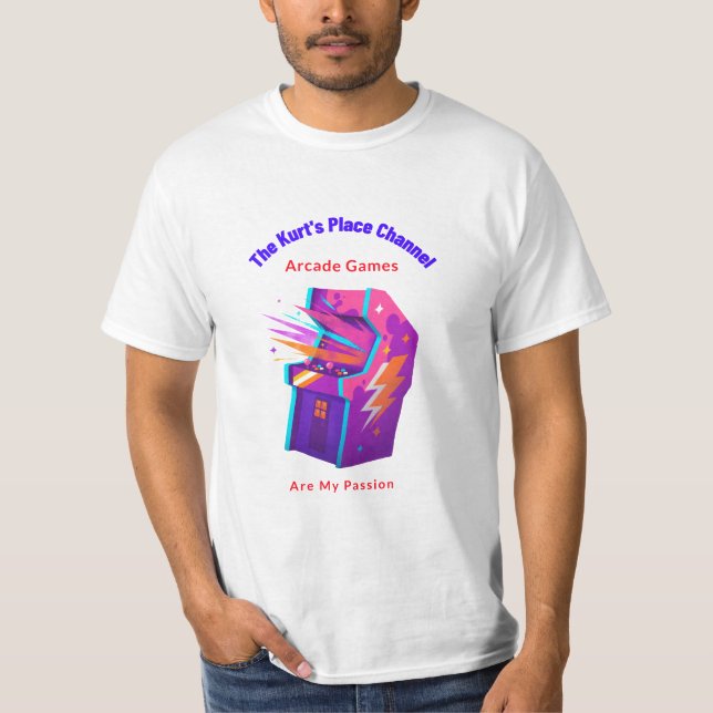 Arcade Games Sont Mon T-Shirt De Passion (Devant)