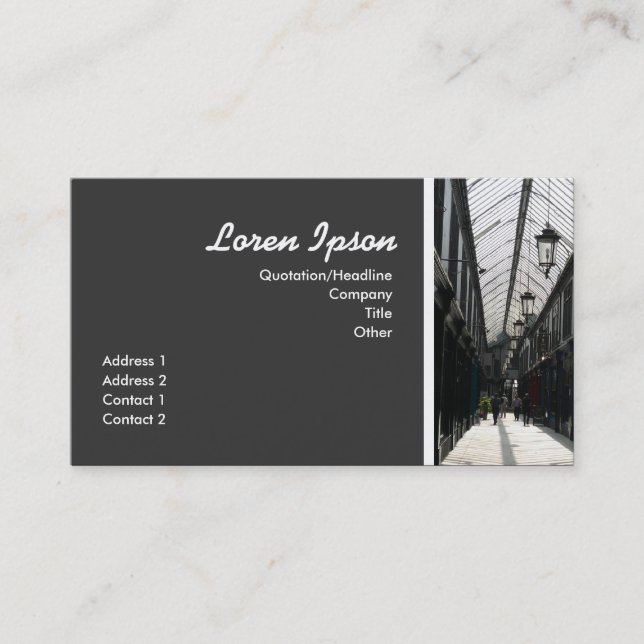 Arcade II Visitenkarte (Vorderseite)