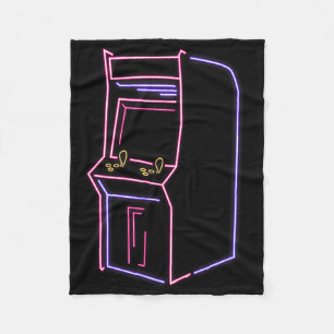 Arcade-Videospielautomat Spielmaschine Vintage 80e Fleecedecke
