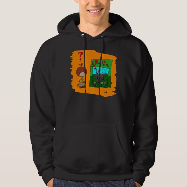 Arcade-wirkliches Lebens-Shirt Hoodie (Vorderseite)