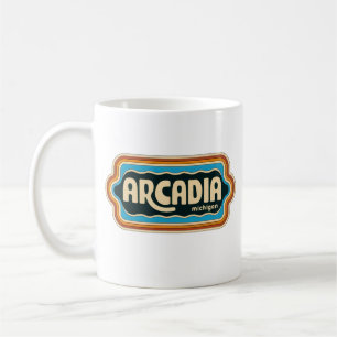 Arcadia 70er Retro Michigan Vintage Kaffeetasse