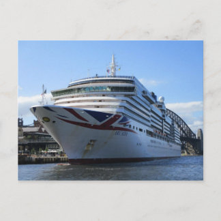 Arcadia Docked at Circular Quay Postcard Postkarte