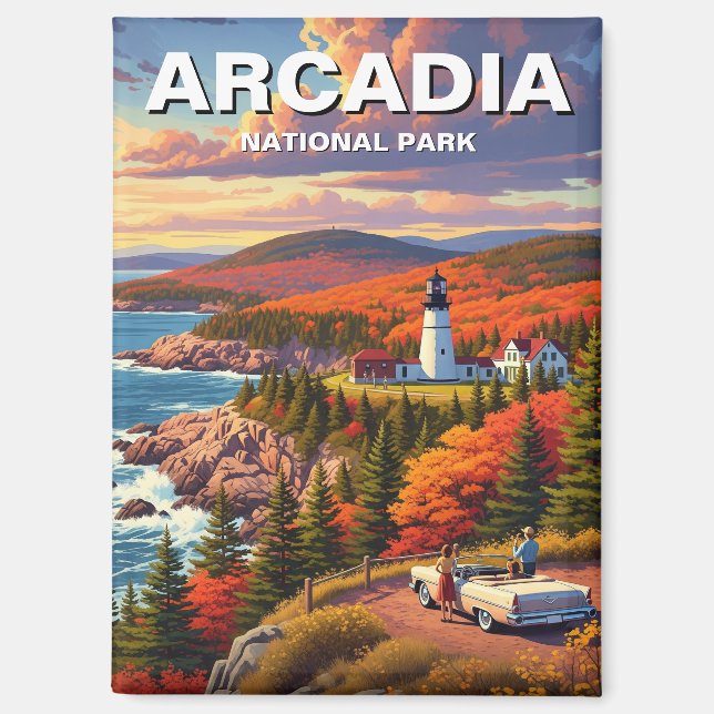 Arcadia-Nationalpark Magnet (Vorderseite)