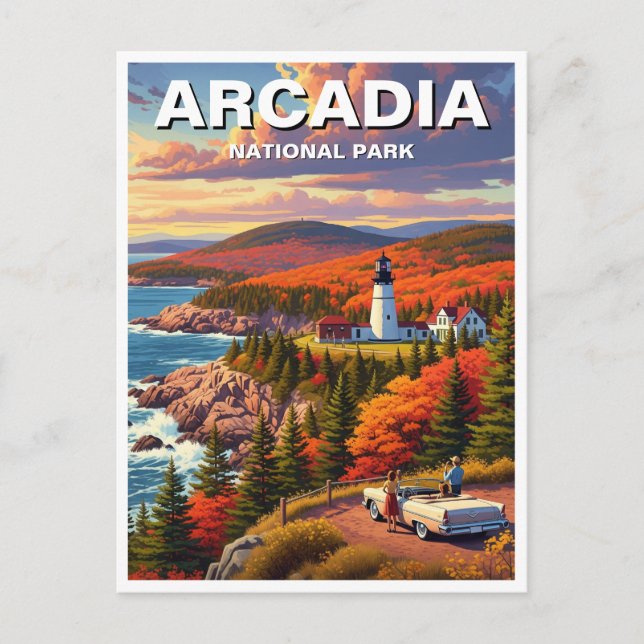 Arcadia-Nationalpark Postkarte (Vorderseite)