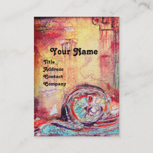 ARCADIA, Red Blue Silver Abstrakt Visitenkarte