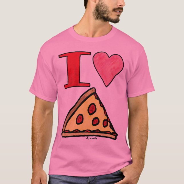 Arcadia versucht, uns etwas über Pizza zu sagen T-Shirt (Vorderseite)