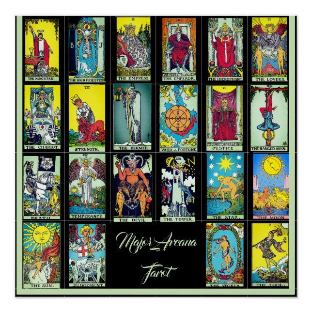Arcana-Tarot-Karten-Poster Poster (Vorderseite)