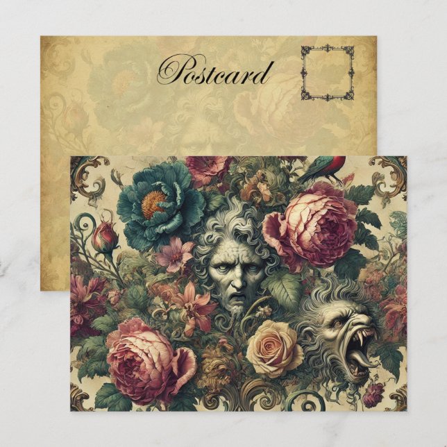 Arcane Atelier - Gotisch Viktorianisch Feiertagspostkarte (Vorne/Hinten)