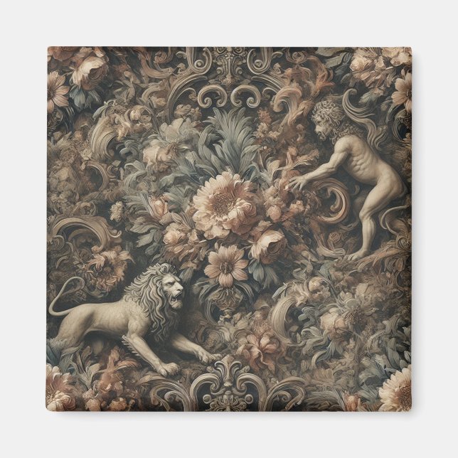 Arcane Majestät - Gotisches Barockdesign Magnet (Vorne)