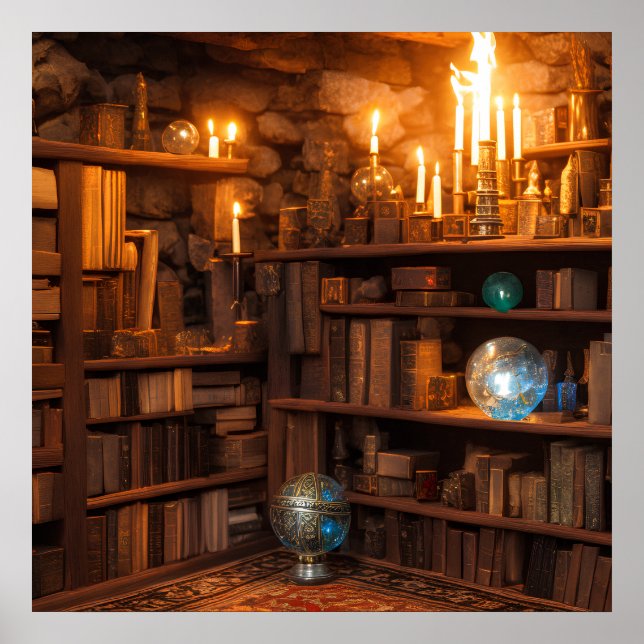 Arcane Storeroom Imaginaire Art Poster (Devant)