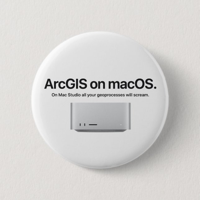 ArcGIS auf MacOS Button (Vorderseite)