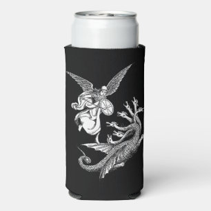 Arch Angel Kämpfen Hydra Dragon Kunst Illustration Selters Dosenkühler