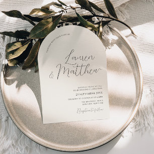 Arch Arch Ecru Faire-part de mariage