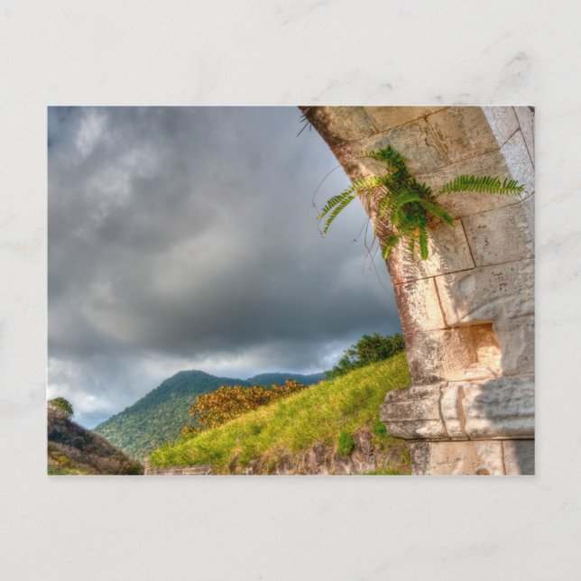 Arch auf der Festung Brimstone Hill Postkarte (Vorderseite)