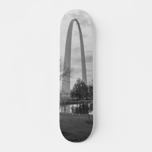 Arch aus dem Park Graustufen Skateboard (Vorne)