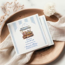 Arch Blue Bauern Market Baby Dusche