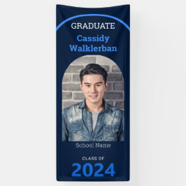 Arch Blue Foto Abschluss Banner