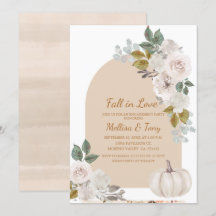 Arch Boho Floral Pumpkin Falling in Liebe