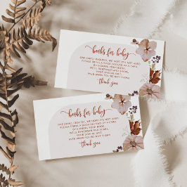 Arch boho Kürbisbücher für die Kinderkarte Begleitkarte