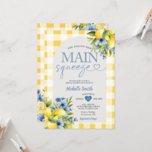 Arch Boho She fand ihr Lemon Floral Brautparty Einladung