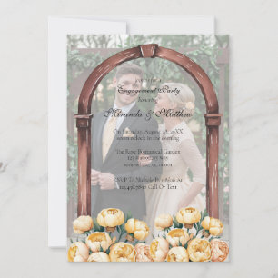 Arch-Butter-Gelb-Rose-Foto-Engagement-Partei Einladung