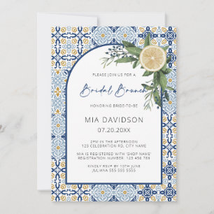 Arch Citrus Lemon Amalfi Positano Bridal Brunch Einladung