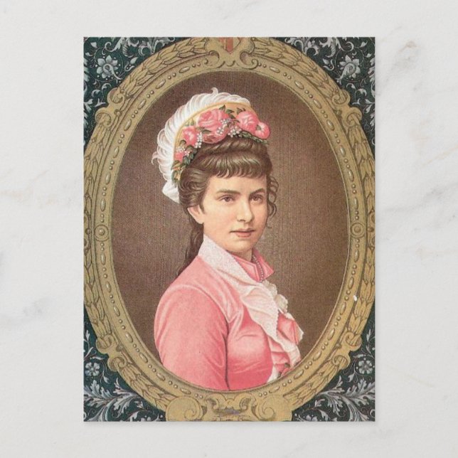 Arch Duchess Gisela, Tochter Kaiserin Elisabeth Postkarte (Vorderseite)