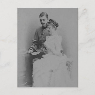 Arch Duchess Marie-Valerie von Österreich mit Ehef Postkarte